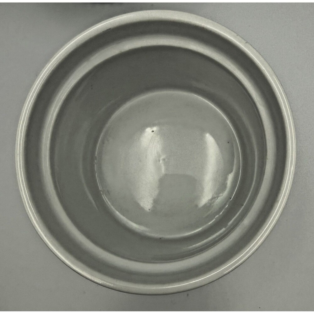 2-BIA Cordon Bleu CLASSIC WHITE Smooth Ribbed Bakeware 4" Ramekin Souffle Dish